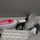 Steam Mop, Detachable Handheld Steam Cleaner with 10-in-1 Multipurpose Accessories, Two-sided Mop, Double Cleaning Area, Multi Surfaces Steamer for Wood Floor, Tile, Window, Clothes, Furniture & Grout (pink)