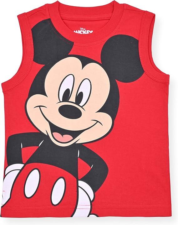 Disney Mickey Mouse, Donald Duck and Pluto Boys 1Pack Tank Tops for Toddler and Little Kids 6