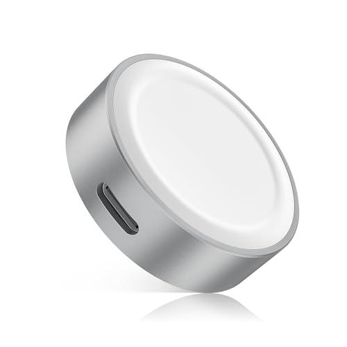 RUXELY Magnetic Charger Adapter 5W for Apple Watch 11,Portable Wireless Fast iWatch Charger with USB C & iPhone Power Port,Short Apple Watch Charging Cable for iWatch Series 10 9 8,Ultra,SE,42/46/44mm