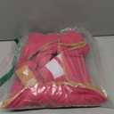 azuza Dog Jacket Waterproof & Windproof Dog Coat for Dogs with Thick Fleece, High Collar with Leash Hole, Adjustable Velcro & Elastic Belly, Rose Red, Size: L