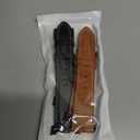 Galaxy Watch 8 Classic Band 46mm, Bands for Samsung Galaxy Watch8 40mm/44m (2025), Business Leather Wristband Replacement Strap for Men Women, Black+Brown