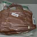 LOVEVOOK Leather Laptop Backpack for Women 15.6 inch,Travel Purse Nurse Teacher Carry On Backpack Computer Bag,Professional College Business Work Bags with USB Port,Brown