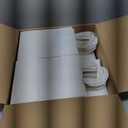 BAG BOX 100 Pack 5.9x3.1x8.25 Inch White Gift Bags with Handles,Bulk Kraft Paper Bags for Shopping, Retail, Merchandise, Wedding, Party Favors, Paper Grocery Sacks