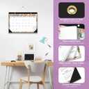 Desk Calendar 2025-2026, 18 Months Calendar Runs until Dec 2026 - Large 17" x 12" Desktop/Wall Monthly Calendar for Home School, or Office - Vintage Floral