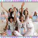 Sinload 12pcs Iridescent Holographic Gift Bags, Bachelor Party Supplies Bachelorette Bridal Shower Bag Reusable with Handles for Bridal Party Favors, Wedding Welcome Favors