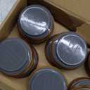 Wooden Storage Lids for Ball/Mason/Kerr Jars, Food Grade Material, Reusable canning lids with Silicone Seal, 100% Fit & Airtight for Jars (12PCS-Regular)