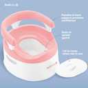 Jool Baby Potty Chair for Toddler Toilet Training - Splash Guard & Back Support (Pink)