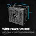 Thermaltake GF1 Fully Modular ATX 850W Power Supply - 80 Plus Gold - Ultra Quiet - Zero RPM, PS-TPD-0850FNFAGU-P