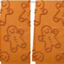 Gingerbread Christmas Bathroom Decor Hand Towels 13x29 Inch 100% Cotton Dish Towels Drying Kitchen Towels Home Kitchen Decoration Set of 2