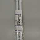 2 Pack White Tension Curtain Rod for Windows 28 to 48 inch, Adjustable Expandable Pressure Spring Curtain Rod No Drilling, 7/8" Curtain Rod for Bedroom Doorway Closet Door