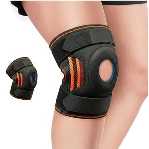 Knee Brace with Side Stabilizers & Patella Gel Pads for Men and Women, Maximum Compression Knee Support for Running, Workout, Sports, Breathable Non-Slip Knee Sleeve for Knee, Knee Support (Large)