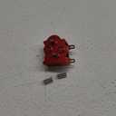 1/10 Transmission, Aluminum Alloy 1/10 RC Dual Transmission Dig Overdrive Gearbox with Delrin Skid for 1/10 RC Crawler LCG Cheater Rigs Capra SCX10 Pro Upgrades (Red)
