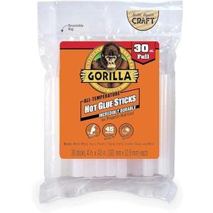 Gorilla 3033002 Hot Glue Sticks, Full Size, 15-Ct. - Quantity 6 Gorilla 3033002 Hot Glue Sticks, Full Size, 15-Ct. - Quantity 6