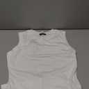 BTFBM Women's Ribbed Tank Tops 2026 Summer Cap Sleeve Boat Neck Slim Fitted Knit Basic Casual Tee Shirts Fashion Clothes(White, Medium)