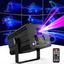DJ Laser Light with App Control, 3D Animation Party Lights, DMX512/Sound Activated/Remote Control, Laser Light Show Projector Ideal for Stage, Clubs, Home Parties, Birthdays