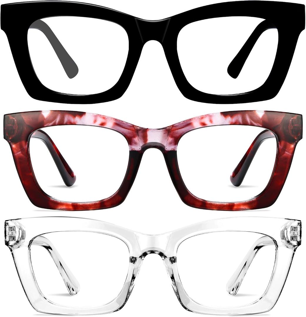CCVOO+1.75 Oprah Style Reading Glasses for Women, Eyeglasses, Blue Light Readers for Women, Computer Eye Glasses