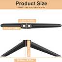 2 x TV Stand for Hisense TV Legs, Base Stand for Hisense 40" 43" Smart TV, for 43H4F 43H4030F 43H4030F1 40H5590F 40H4F 40H3F9 40H4030F1, TV Stand Legs for Hisense with Screws and Instructions