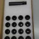 Set of 20 Veritek 14x1.5mm Gloss Black Spline Drive Tuner Lug Nuts w/Key 1.40 Inch for Aftermarket Custom Wheels