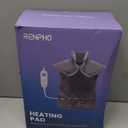 RENPHO King Size Heating Pad for Back, Mothers Day Gifts for Mom Wife & Birthday Gifts for Men, FSA Eligible, 24"x37" XL Large Weighted Electric Heat Pad for Neck and Shoulders, ETL Certified, Gray (Grey)