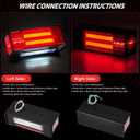 Hifybaty LED Trailer Lights Kit - Submersible Rectangular Trailer Tail Light Kit with Metal Box, Utility Brake Stop Turn License Trail Lights for Boat Trailer RV Truck Camper Tractors Canoes