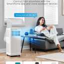 Midea 8,500 BTU ASHRAE (5,000 BTU SACC) Portable Air Conditioner, Smart Control, Cools up to 150 Sq. Ft., with Dehumidifier & Fan mode, Easy- to-use Remote Control & Window Installation Kit Included"