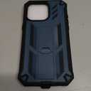 FNTCASE for iPhone 15-Pro-Max Case: Military Grade Drop Proof Rugged Protective Cell Phone Cover with Kickstand & Built-in Protector | Matte Textured Shockproof TPU Hybrid Bumper Cases (Blue)