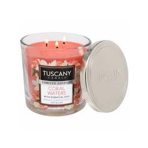 Tuscany Candle Coral Waters Long-Lasting Scented Jar Candle (14 oz)