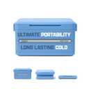 Coleman Snap 'N Go Collapsible Hard Cooler, Blue Sky, 45-Quart