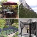 20 x 10 Ft Mosquito Netting for Garden Patio, Breathable Mesh Net for Bird and Insect Protection, Plant Cover for Vegetables, Fruits and Flowers, 3x6m Black