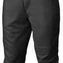 Easton | PRO+ Pull Up Baseball Pant | Youth | Full Length | Elastic Bottom | Youth, Black, Small
