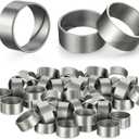 200 Pack 1/2 Inch Pex Crimp Rings, 304 Stainless Steel Clamp Rings for Pex Pipe, Plumbing, and Hydronic Heating Systems, Compatible with Crimp Tools