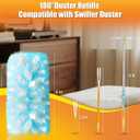 80 Count Duster Refills Compatible with Swiffer Duster, 180 Disposable Multi-Surface Microfiber Cleaning Dusters, Unscented