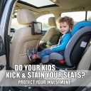 TAIKOO Seat Back Protector + Large Capacity Pocket Storage Organizer,Preventing the Impact of Children Stepping on the Seat Backrest (Orange)