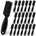 NICEMOVIC Barber Clipper Cleaning Brushes, 20 Pcs Plastic Handle Nylon Bristles, Multifunctional Cleaning Supplies for Hair Salon, Home and Travel Use (Black)