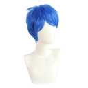 Short Blue Cosplay Wigs for Men Halloween Male Wig 