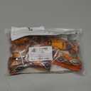 Dooradar Cat Harness and Leash, Escape Proof Adjustable Kitten Vest, Lightweight Soft Pet Straps, Easy Wearing for Small Medium Kitty Safe Walking Travel Control, Orange & Black, S