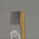 Ryan's Pet Supplies Paw Brothers Poodle Comb Brush for Dogs, Professional Grade, Wooden Ergonomic Handle, Stainless Steel Teeth, Dematting Comb for Dogs, Extra Long Teeth