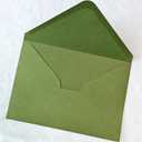 25 PCS A7 Olive Green Envelopes,5.35 x 7.7 inches, Perfect for 5x7 Weddings Invitation Cards,Birthday Greeting RSVP Invite,Photos Pack Of 3
