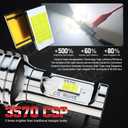 Compatible for Yamaha Raptor 350 660R 700 700R Headlight Bulbs, P15D H6 H6M Fog Light Bulbs, 12000 Lumens 6000K White 55W H6M Light Bulbs, Plug and Play, 2-Pack