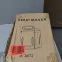Homtone 1.6L Soup Maker, Soup Making Machine with Smooth & Chunky Settings, Black