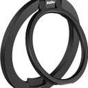 ZXM Magnetic Phone Grip for Magesafe,X7 for Magsafe Ring Stand,Magnetic Cellphone Ring Holder with Kickstand for iPhone 17 16 15 14 Air Pro Max Plus&Huawei,Samsung (Black)