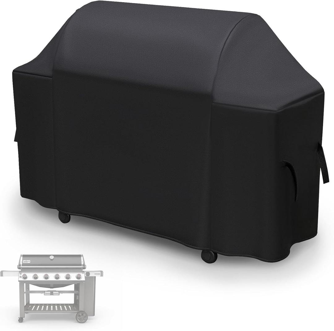 73 Inch Grill Cover for Weber Genesis II and Summit 6 Burner Series Grill, 7132 Waterproof BBQ Cover for Genesis 600/II LX 600 Grills, Large Cover for Weber 6 Burner Series Gas Grills