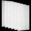 Pushglossy 23.75" x 47.75" x 0.2" Fluorescent Light Covers Classroom Office Diffuser Panels for 2x4ft Drop Ceiling Light Fixture Polycarbonate Replacement Cover for Hospitals Home(6 Pack,Clear)