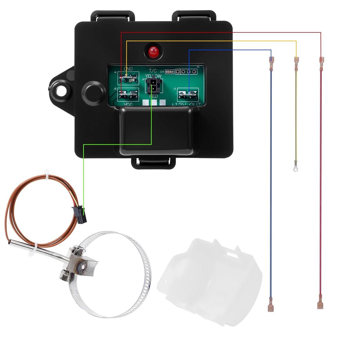 Temp Monitor Control Kit - Upgraded Temperature Sensor for Norcold RV Refrigerator (Compatible with 2118,1200,1201,1210,1211 Series), Replaces #634677/637360/634678