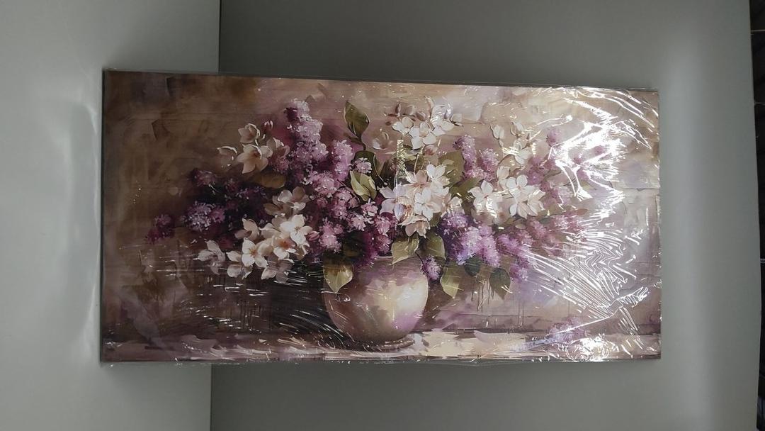 flower painting, 51x2.4x100.8 cm