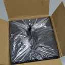 Mkono Tissue Box Cover PU Leather Square Tissue Box Holder with Bottom, Decorative Facial Cube Organizer for Bedroom Bathroom Dresser Vanity Countertop Night Stands Home Office Desk (Black)