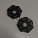 Pill Organizer, 2 PCS Pill Box Black Weekly Pill Organizer Cute Daily Pill Box with Large Compartment for Travel 7 Day Pill Case Pill Container for Medication Vitamin Supplements and Fish Oil