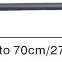 Swing Arm RodsSet of 2, 0.47inch Diameter, 15.8-inch to 27.5-inch, silver gray
