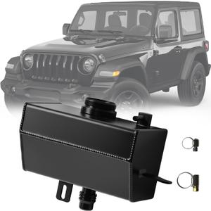 Coolant Expansion Tank, Coolant Recovery Tank Compatible with Jeep Wrangler Gladiator JT 2018 2019 2020 2021 2022 2023 2024 2025 Engine Coolant Recovery Bottle Replace 68364312AC 68364312AA 68364312AB