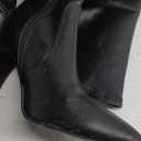 DREAM PAIRS Women's Thigh High Boots Over The Knee Heels Long Sexy Pointed Toe Boots (8.5, Black/Pu)